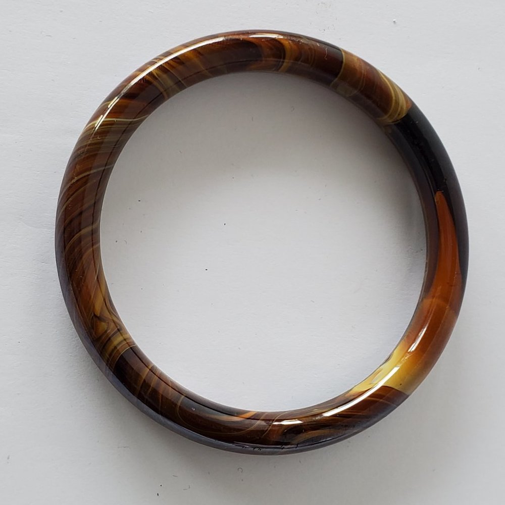 Tiger Eye Marble Bangle
